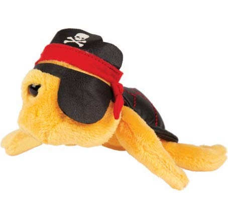 Suki Gifts International - Pirate Jack Turtle, Small (14541), Yellow and Black