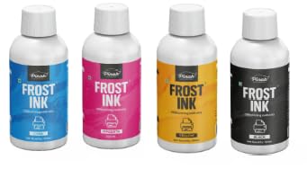 Pinak - Frost Ink (Edible ink) - 4 Colour set- (C-M-Y-K) 100 ml