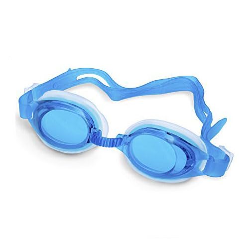 Gmefvr Swimming Goggles Multi Color With Ear And Nose Plug Adjustable Clear Vision Anti-Fog Waterproof