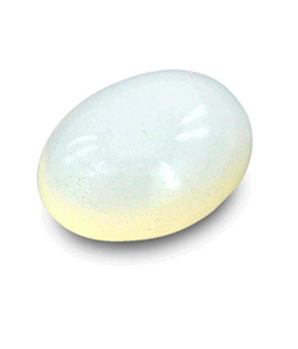 LMDPRAJAPATIS Certified Unheated Untreatet 7.25 Ratti 6.75 Carat A+ Quality Natural Rainbow Moonstone Loose Gemstone For Women's and Men's