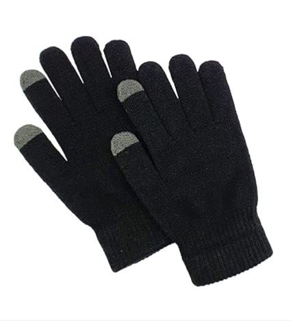 DMC Touch Screen Winter Gloves Warm Touchscreen Woolen Mittens for Men Women Children - Random Colour