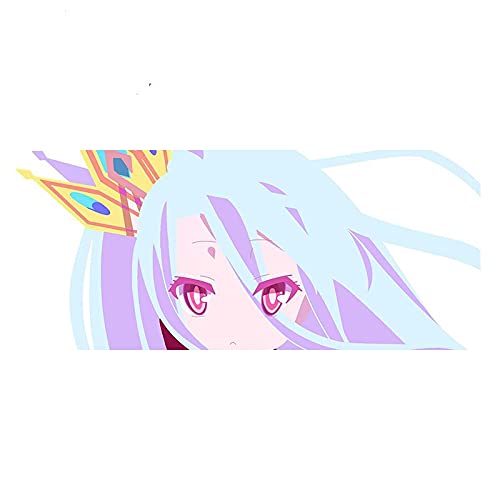 13cmx5.6cm for Shiro No Game No Life DIY Motorcycle Car Stickers Personality