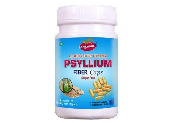 Megamucil Psyllium Fiber Capsules: 120 Capsules (500 mg each)