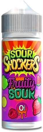 Sour Shockers E Liquid 100ml 70vg/30pg Zero Nicotine Vape Juice (FRUITY SOUR)