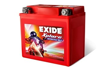 Exide Battery in Red Colour, Xltz5 , 12 Volt