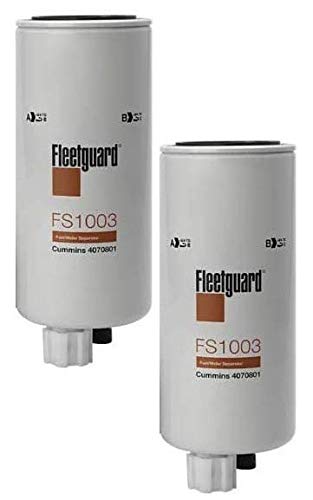 FS1003 Fleetguard Fuel/Water Sep Spin-On (Pack of 2)