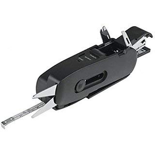 QUINZE Unique Gadget 10 in 1 Combo of Offices Toolkit Scissors Measuring Tape Stapler Opener Punch Ruler