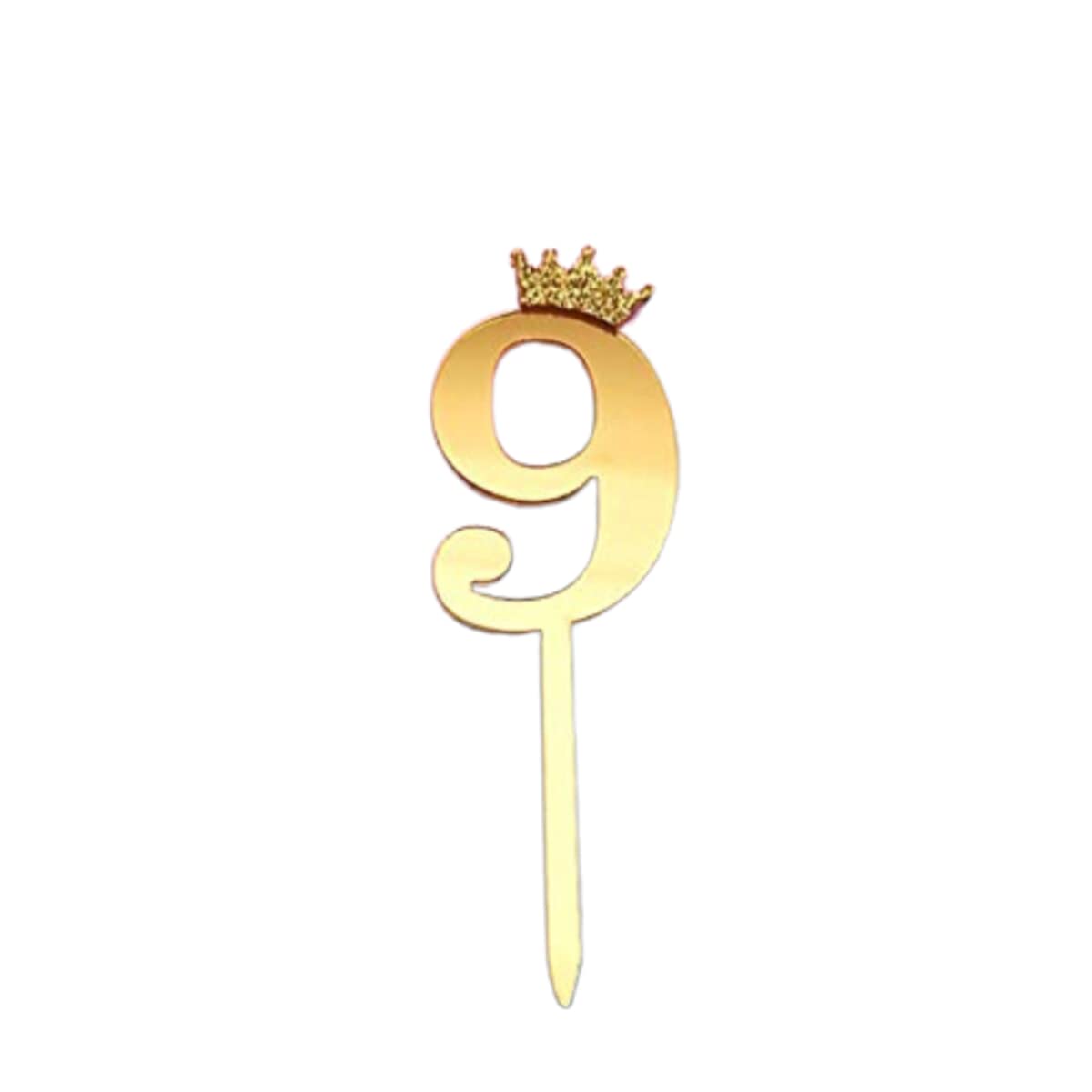 INFISPACEInfispace® Big Size Gold Number Cake Topper for Birthday/ Anniversary (9)