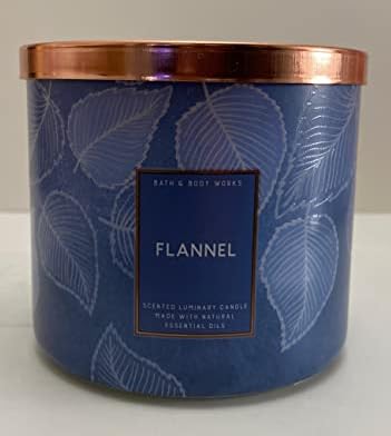 Bath & Body Works FLANNEL 3-Wick Candle 2019 Edition 14.5 oz / 411 g