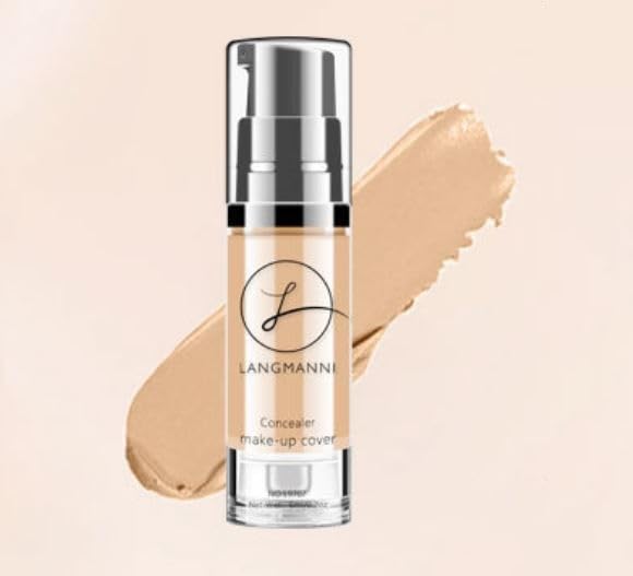 LANGMANNI" Concealing Foundation Liquid: Waterproof BB Cream for Brightened, Blemish-Free Skin"#03