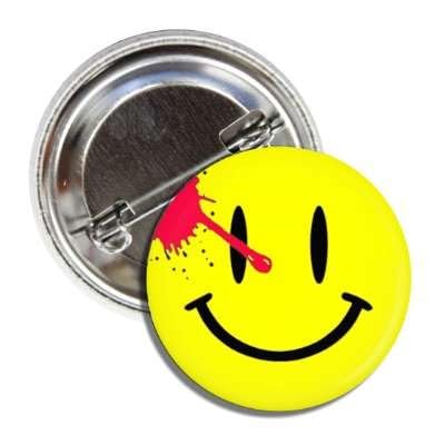 Lunch MoneyWatchmen - Bloody Smile Smiley Pinback Fan Button Badge Pin