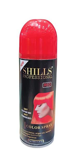 SHILLS PROFESSIONAL Temporary Hair Color Spray Red 125 Ml