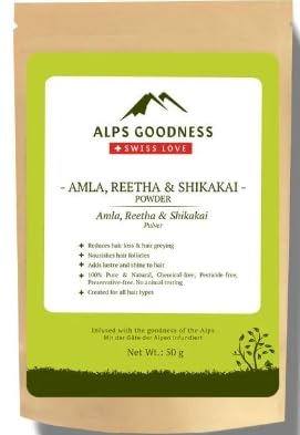 Alps Goodness Amla, Reetha & Shikakai - Powder 50Gm