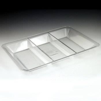 Maryland Plastic Sectional Tray - 9.5" x 14" | Clear | 1 Pc.