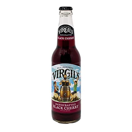 Virgil's Handcrafted Black Cherry - 12 oz (12 Glass Bottles) 12 Pack