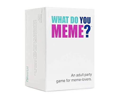 Tickles What do You Meme Card Game for Adults, Party Game (Ages: 18+, Players: 3-20, time: 30-90 min)