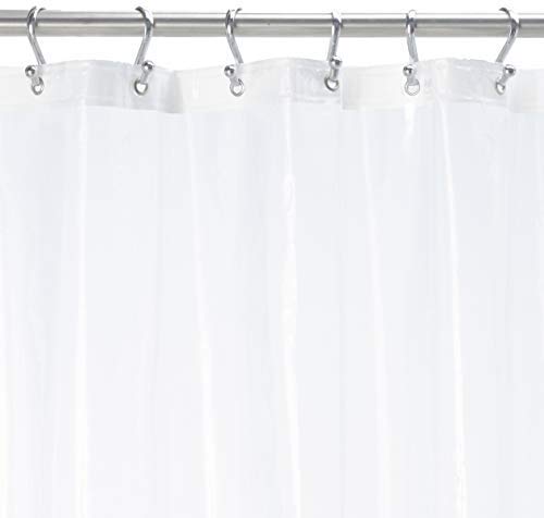 Ben & Jonah Super Clear Extra Long and Heavy 10 Gauge PEVA Non-Toxic Shower Curtain Liner with Metal Grommets (72" x 84")