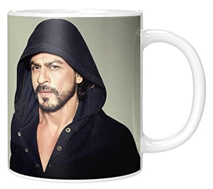 Srk Mug Shahrukh Khan Bollywood Hero Cup Microwave Safe Ceramic Coffee Mug Pack of 1(HRM-15)