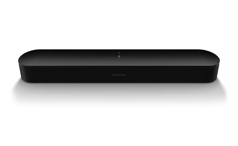 SonosBeam Gen2, TV and Music Sound Bar, Multiroom Wi-Fi, Imput HDMI eARC, Dolby Atmos, AirPlay2, Google Support and Amazon Alexa - Black