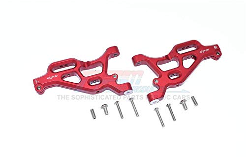 Arrma LIMITLESS / INFRACTION / TYPHON Upgrade Parts Aluminum Front Lower Arms - 2Pc Set Red