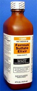 NebuAksolFerrous Sulfate Elixir 220 Mg Iron Supplements by Silarx Laboratories - 16 Oz