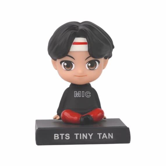 Awestuffs Phone Holder Bobblehead Action Figure for Car Dashboard, Office Desk & Study Table (Pack of 1) (BTS Jimin)