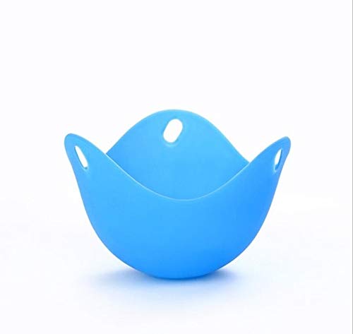 Fiesta Oneoeny 1pc/4pcs Egg Poachers Silicone Egg Cooker Kitchen Tools Pancake Cookware Bakeware Steam Eggs Plate Tray Healthy Egg: Blue