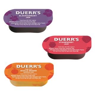 Duerr's Jam, Individual Portions, Assorted Flavours 14g (Pack of 20) by Shop4Choice