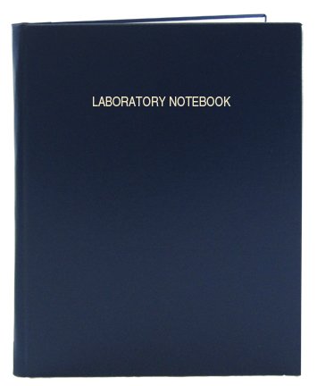 BookFactory Blue A4 Lab Notebook - 168 Pages (5mm Grid Format), A4-8.27 x 11.69 (21 cm x 29.7cm), Blue Cover, Smyth Sewn Hardbound Laboratory Notebook (LIRPE-168-4GR-A-LBT1)