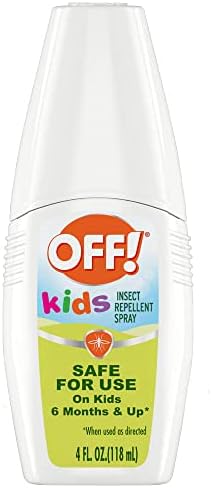 OFF! Kids Insect Repellent Spray, 100% Plant Based Oils, Safe for Use On Babies, Toddlers and Kids, 4 oz