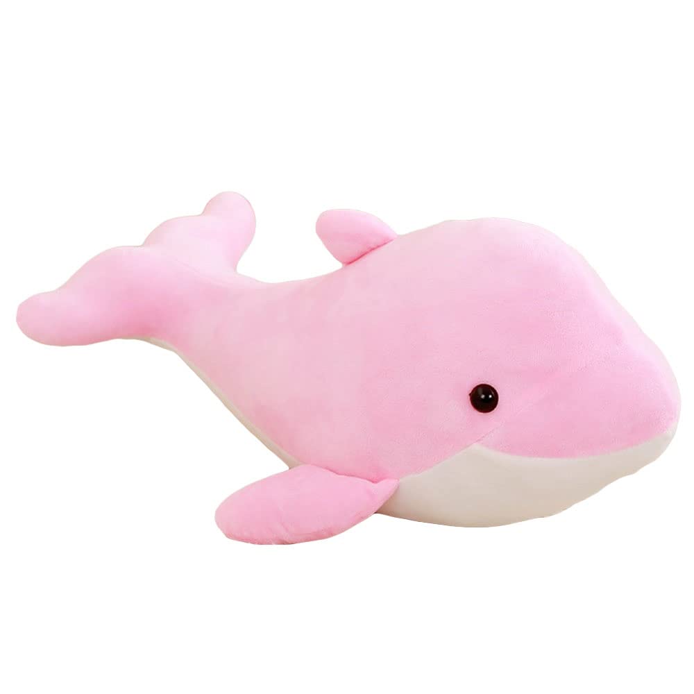 Nobarzure Cute Pink Dolphin Stuffed Animal Soft Plush Pillow Toy Doll, Home Decoration, Valentines Children's Day Birthday Gifts for Kids, Boys, Girls and Girlfriend (15.8 inch)