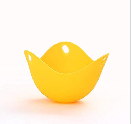 Fiesta Oneoeny 1pc/4pcs Egg Poachers Silicone Egg Cooker Kitchen Tools Pancake Cookware Bakeware Steam Eggs Plate Tray Healthy Egg: Yellow