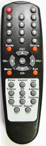 UBayNew Remote Control Compatible with Sceptre X32 X32GV-komodo X320BV-HD X322BV-HD X320BV-ECO X320 X370BV-FHD X370BV-HD X37 X372BV-FHD X32BV-NAGA X400BV-FHD Sceptre TV