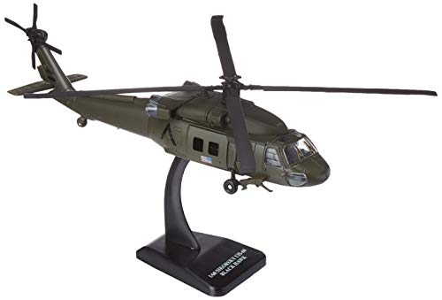 New-Ray Sky Pilot UH-60 Black Hawk Diecast Helicopter Replica 1:60 Scale (25563A)