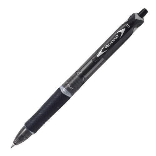 PilotAcroball 150, Knock Ballpoint Pen, Medium, Black Body (BAB-15M-BB)