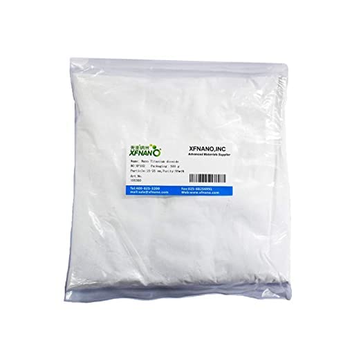 Research Grade Ultrafine 20-40nm Nano Titanium Dioxide Powder TiO2 Nanoparticles Nanopowder with 99% Purity-100 Gram