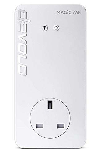 Devolo Magic 2-2400 Wi-Fi Ac: Stable Home Working, Ultimate Add-on Powerline Adapter, Mesh Wi-Fi, Up to 2400 Mbps Via Powerline, Wi-Fi Ac, Wi-Fi Anywhere, Access Point, 2x Gb Ports, 4k/8k Streaming