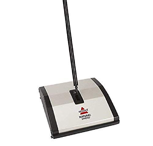 Bissell Natural Sweep Carpet and Floor Sweeper with Dual Brush Rotating System and 2 Corner Edge Brushes, 92N0A, 4.2 lb.