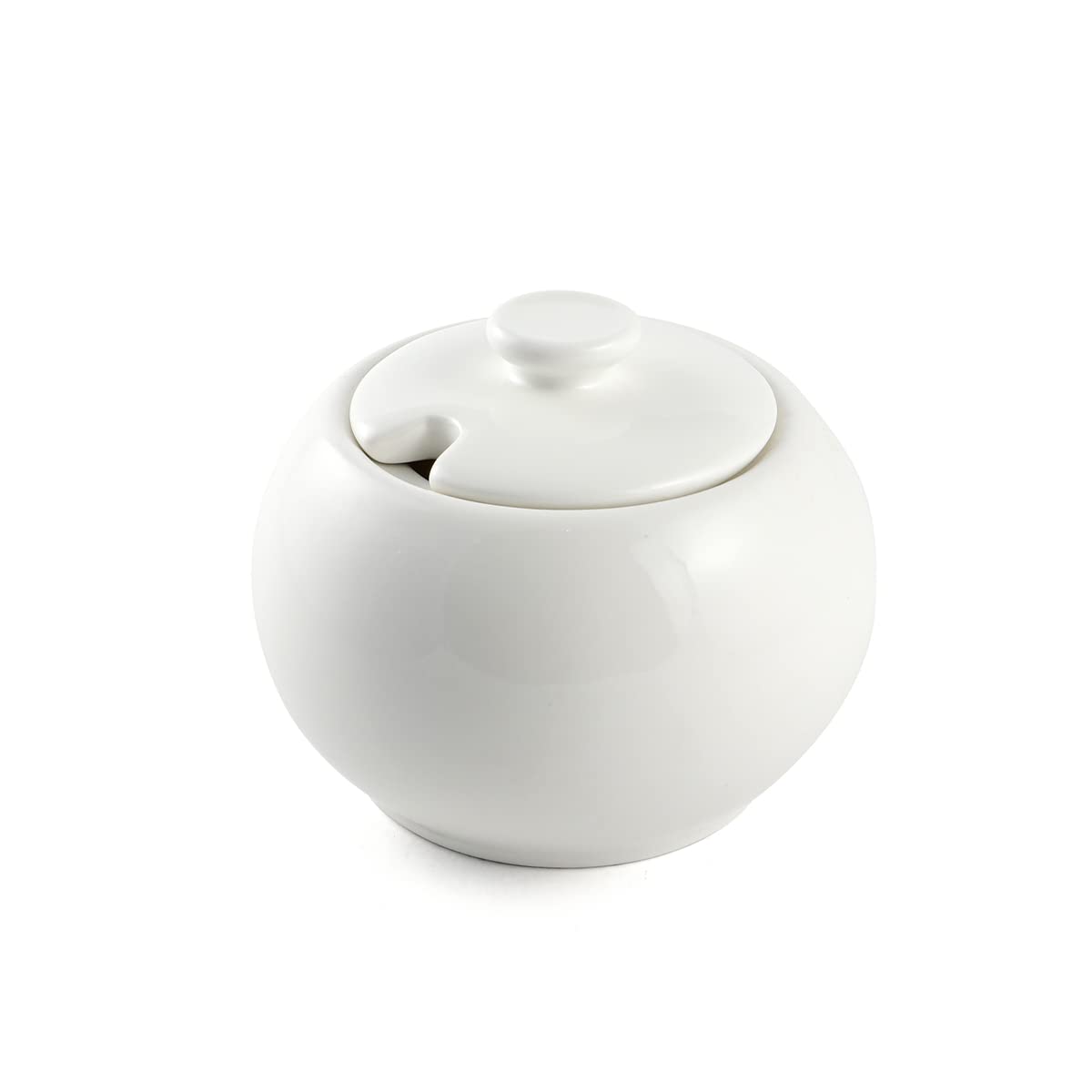 Porceletta Porcelain Sugar Pot, Ivory, 3.5-Inch Size, 08-364