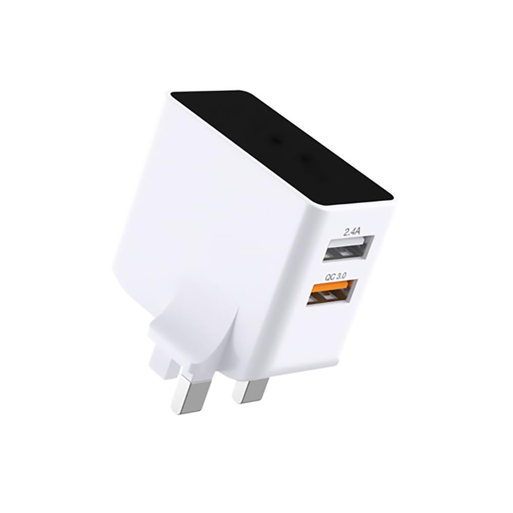 SEEKENNeutra Duo Mobile Charging Adapter and all other devices 2 USB - White | Fast Charging | 2 in 1 | Compact | Power Delivery | Premium Design | High Quality Adapter.