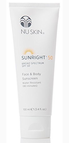 Nu Skin Sunright® Face & Body Sunscreen SPF 50 | Broad-Spectrum UVA/UVB Protection | Non-Greasy & Water-Resistant Formula | Antioxidant-Infused | 3.4 fl. oz.