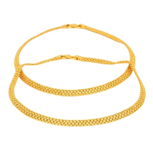 Zizer Urvashi Anklet Kolusu - Micro Gold Plated for Elegance and Tradition – Jewellery for Women