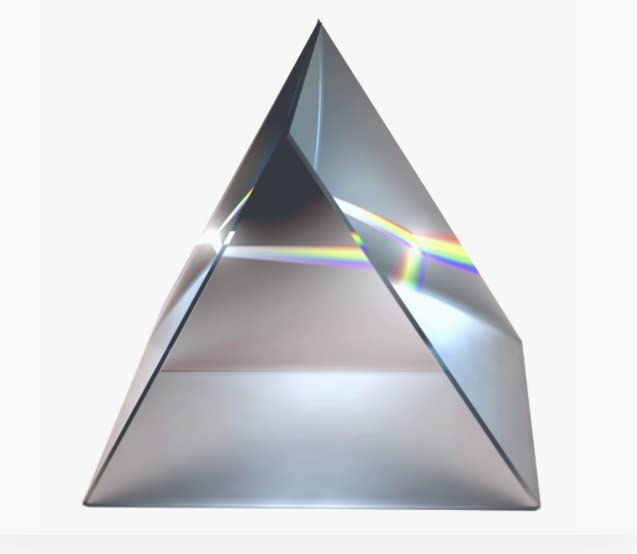 RG� Optical Glass Prism DIY Reflection Prisms Equilateral Prism, 50 X 50 Mm