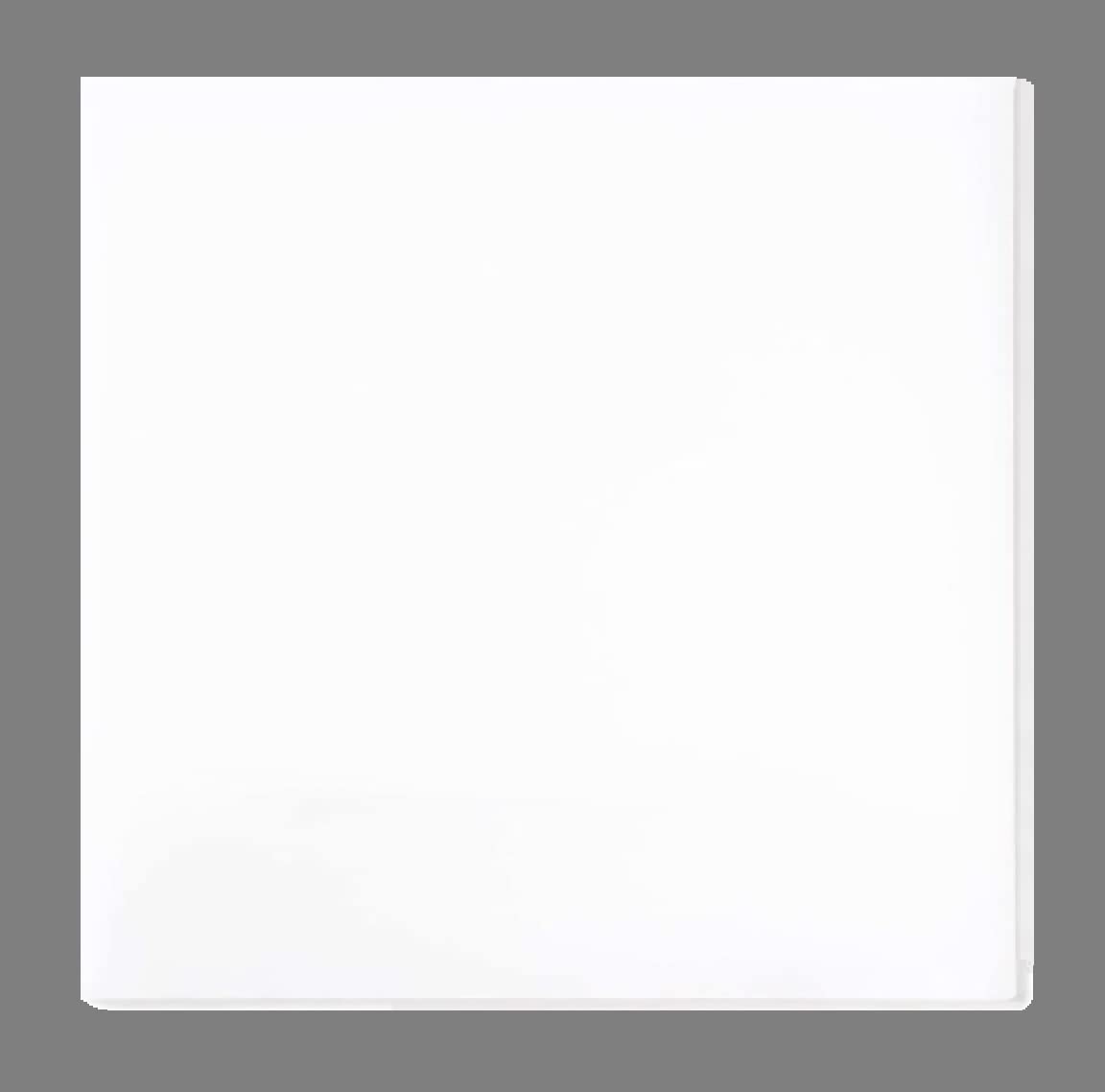 DLS Pure White Acrylic Sheet 2 mm Thickness 12 x 12 inch Size Shape Square