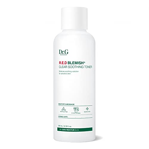 Dr.G R.E.D Blemish Clear Soothing Toner 200mL(6.76 fl.oz.) - Moisturizing Calming Toner That Soothes and Cares Sensitive Skin