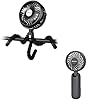 AMACOOL Battery Operated Stroller Fan & Portable Handhe