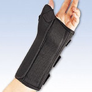 Fla 22-4601SBLK Pro Lite Wrist Splint With Abducted Thumb for Right44; Black44; Extra Small