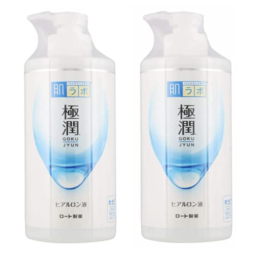 MP Rohto Pharmaceutical HADALABO Gokujun Hyaluron Liquid - Pump Type, 400ml (Set of 2)