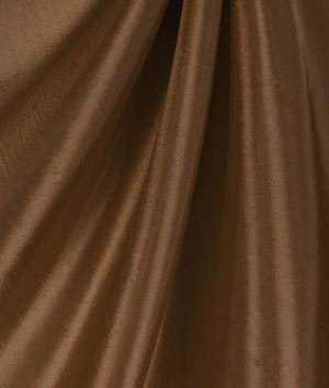 Light Brown Taffeta Fabric - by The Yard