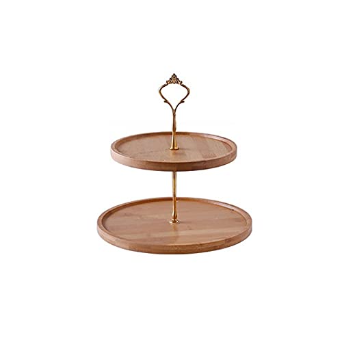 Cake Stand Three-layer Fruit Cake Stand Creative Modern Living Room Household Multi-layer Afternoon Tea Tableware Candy Snack Cake Snack Rack Cake Plate (Size : B)